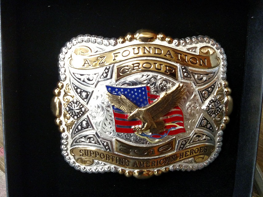 Our first A-Z Foundation Group buckle